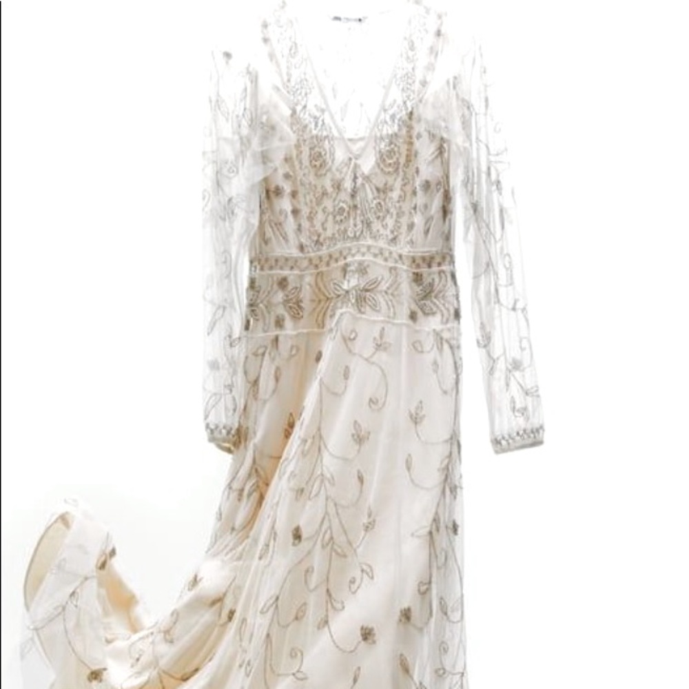 ZARA LIMITED EDITION Tulle Embroidery Dress